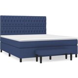  Krevet s oprugama i madracem plavi 180x200 cm od tkanine | shoptok.hr