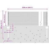 vidaXL zavarena žičana ograda s 11 U stubovima siva 0.4x25 m čelik | shoptok.hr