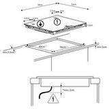  Indukcijska Ploča Continental Edison 1 flex zone CETI4ZFLEXB1 2000 W | shoptok.hr