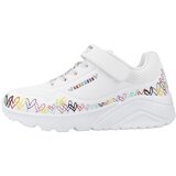 Skechers Patike za devojčice Uno Lite - Heart Craze, 314091L-WMLT, Bele Cene