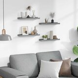  Zidne police 4 kom sive 40 x 9 x 3 cm | shoptok.hr