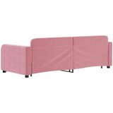  Dnevni krevet na razvlačenje ružičasti 80 x 200 cm baršunasti | shoptok.hr