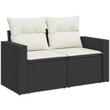 vidaXL 8-dijelni set vrtnih sofa od poliratana s jastucima crni | shoptok.hr