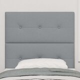  Naslon za glavu s gumbima svjetlosiva 90 cm tkanina | shoptok.hr