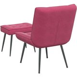 vidaXL Stolica za opuštanje s osloncem za noge boja vina baršunasta | shoptok.hr