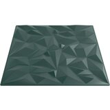 vidaXL Stenski paneli 12 kosov zeleni 50x50 cm XPS 3 m² ametist | Shoptok.si