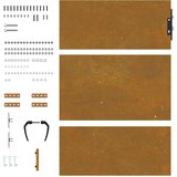  Vrtna vrata 85 x 125 cm od čelika COR-TEN | shoptok.hr