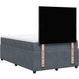 Krevet box spring s madracem tamnosivi 120 x 190 cm baršun | shoptok.hr