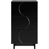  Noćni ormar Crna 33,5 x 34,5 x 60 cm Konstruirano drvo | shoptok.hr