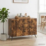  Kreveta Dimljeni hrast 89 x 34,5 x 60 cm Konstruirano drvo | shoptok.hr