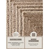 Hanse Home Obojestranski/ročno tkan tekač iz jute v svetli naravni barvi/v temni naravni barvi 80x200 cm Juno – | Shoptok.si