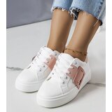 Gemre White sneakers decorated with a pink buckle Toni | shoptok.hr