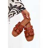 Boto Women's sandals on flat heel Camel Mirona | Shoptok.si