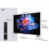 Tcl V6C 43V6C TV 109.2 cm (43) 4K Ultra HD Smart TV Wi-Fi Metallic 260 cd /m² | shoptok.hr