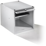 Wolf Posamezni predelek z zaklepanjem, možnost razširitve, VxŠxG 400 x 400 x 500 mm, za ključavnico obešanko, vrata svetlo siva | Shoptok.si