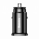 Baseus pretvornik usb - 12V avtomobilski, 30W 1x tip a, 1x tip c, pd, qc, črn, | Shoptok.si