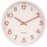 Karlsson White Karlsson Pure Mala stenska ura iz lipovega lesa, ø 22 cm Cene