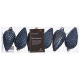 Dekordom Novogodišnji set šišarki za jelku 6pcs 8cm 028607 - Night blue - KMG Dekordom Novogodišnji set šišarki za jelku 6pcs 8cm 028607 - Night blue - KMG Slike
