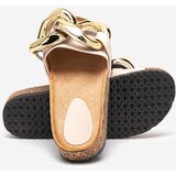 Resti Ladies' beige slippers with decoration at Fixci- Footwear | ePonuda.com