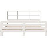 vidaXL Posteljni okvir brez vzmetnice bel 180x200 cm trdna borovina | Shoptok.si