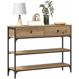  Konzolna stolica s ladicama Umjetnički hrast 100 x 25 x 75 cm | shoptok.hr