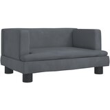 Maison Chic Otroški kavč - Otroški divan - Otroški sedež temno siv 60x40x30 cm žamet, (21729680) | Shoptok.si