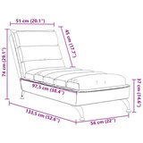  Počivaljka s jastucima smeđesiva od tkanine | shoptok.hr