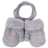 Yoclub kids's gloves RED-0011G-AA1A-004