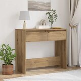  Konzolni stol boja hrasta 89 x 41 x 76,5 cm konstruirano drvo | shoptok.hr
