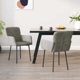  Blagovaonske stolice 2 kom svjetlosive baršunaste | shoptok.hr