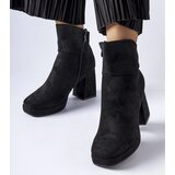 Gemre Black ankle boots with a chunky heel Itaf | ePonuda.com