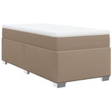  s oprugama i madrac cappuccino 90x200 cm od umjetne kože | shoptok.hr