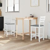  Trpezarijske stolice 2 pcs Bijelo 40 x 47 5 x 99 5 cm - Bijela i siva | shoptok.hr