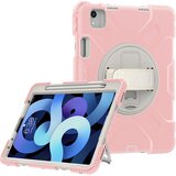 NIKCORP Ovitek za iPad Mini 6 8.3 z vrtljivim stojalom, držalom za pisalo in ročajem, troslojna zaščita pred udarci, roza barva, (5000138984) | Shoptok.si