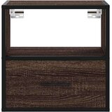 vidaXL Stenska nočna omarica rjavi hrast 40x31x39,5 cm | Shoptok.si