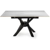 Marckeric Raztegljiva jedilna miza z dodatno ploščo s kamnito mizno ploščo 90x150 cm Arlene – | Shoptok.si