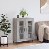 vidaXL Komoda siva sonoma 69,5x34x90 cm inženirski les Cene