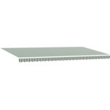 vidaXL Automatska Uvlačiva Tenda Zelena i Bijela 600x300 cm, Tenda Zamjenska Tkanina za 6x3 m Okvir Zelena i Bijela | shoptok.hr