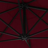  Zidni suncobran s metalnom šipkom 300 cm bordo | Eponuda.ba