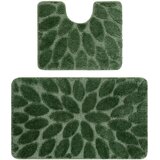 RugsX Preproge Dvodelni kopalniški set preproga SUPREME STONES, 60x100 cm Zelena | Shoptok.si