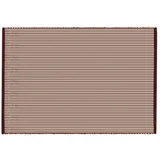 Bordo rdeča/v naravni barvi ročno tkana volnena preproga 140x200 cm Talo –