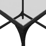  Stolići s prozirnom staklenom površinom 2 kom 50x50x40 cm čelik | shoptok.hr