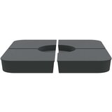 vidaXL Komplet podstavka za senčnik za križna stojala 100 kg PP | Shoptok.si