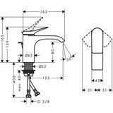 Hansgrohe 75010000 Vivenis 80 armatura za umivalnik | Shoptok.si