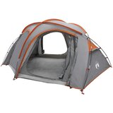 vidaXL Trekking šotor z vodoodporno prevleko 3 oseba Siva in oranžna, (5000309345) | Shoptok.si