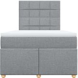  Krevet s oprugama i madracem svjetlosivi 120x190 cm od tkanine | shoptok.hr