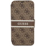  Maska za iPhone 13 Pro braon na preklop Guess Bk Pu 4G Stripe | ePonuda.com