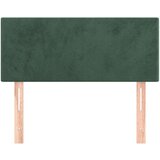 vidaXL Uzglavlje tamnozeleno 80 x 5 x 78/88 cm baršunasto | shoptok.hr