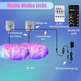 LICHASER 2x RGB LED oblak luč z aplikacijo | Shoptok.si
