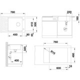 Blanco Elon XL 6 S Silgranitni granitni umivalnik, 450x410x190mm, antracit | Shoptok.si